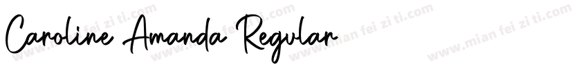 Caroline Amanda Regular字体转换
